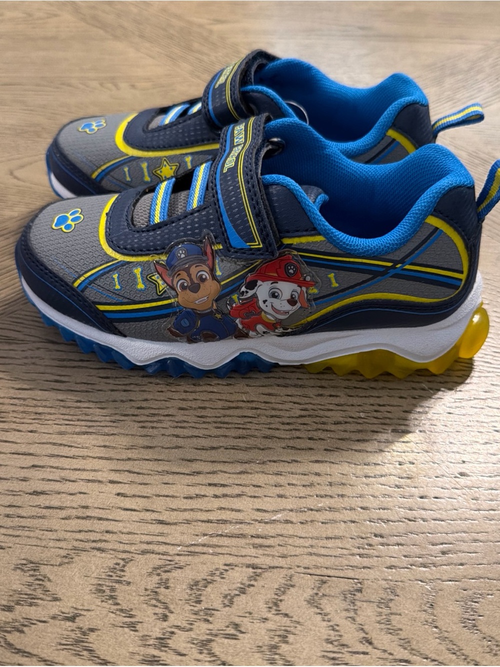 Nickelodeon Paw Patrol Light Up Boys Navy Blue Shoe Size 12 - Picture 3 of 6